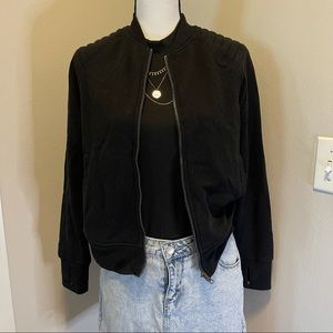 Black Bomber Jacket